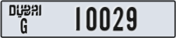 dubai - code - G - number -10029