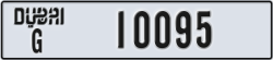 dubai - code - G - number -10095