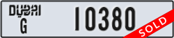 dubai - code - G - number -10380