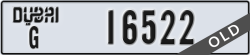 dubai - code - G - number -16522