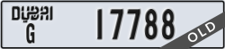 dubai - code - G - number -17788