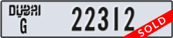 dubai - code - G - number -22312