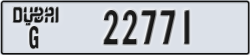 dubai - code - G - number -22771