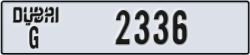 dubai - code - G - number -2336