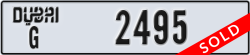 dubai - code - G - number -2495