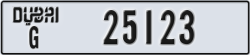 dubai - code - G - number -25123