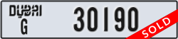 dubai - code - G - number -30190