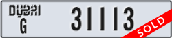 dubai - code - G - number -31113