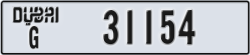 dubai - code - G - number -31154