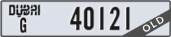dubai - code - G - number -40121