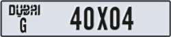 dubai - code - G - number -40X04