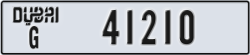 dubai - code - G - number -41210