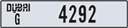 dubai - code - G - number -4292