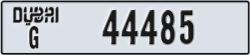 dubai - code - G - number -44485