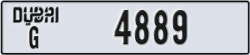 dubai - code - G - number -4889