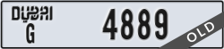 dubai - code - G - number -4889