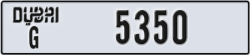 dubai - code - G - number -5350