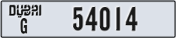 dubai - code - G - number -54014