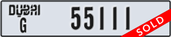 dubai - code - G - number -55111