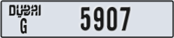 dubai - code - G - number -5907