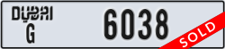 dubai - code - G - number -6038