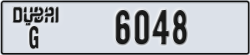 dubai - code - G - number -6048