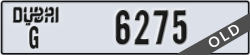 dubai - code - G - number -6275