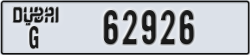 dubai - code - G - number -62926