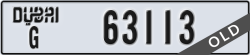 dubai - code - G - number -63113