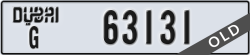 dubai - code - G - number -63131
