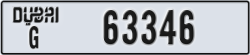 dubai - code - G - number -63346