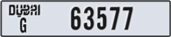 dubai - code - G - number -63577