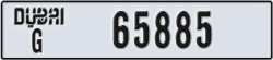 dubai - code - G - number -65885