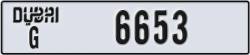 dubai - code - G - number -6653