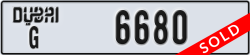 dubai - code - G - number -6680