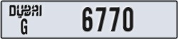 dubai - code - G - number -6770