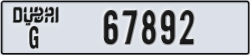 dubai - code - G - number -67813