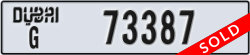 dubai - code - G - number -73387