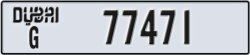 dubai - code - G - number -77471