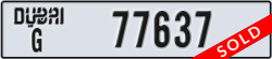 dubai - code - G - number -77637