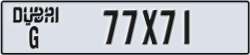 dubai - code - G - number -77X71