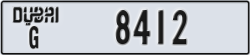 dubai - code - G - number -8412