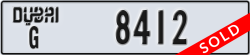 dubai - code - G - number -8412