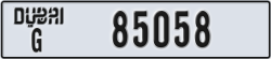 dubai - code - G - number -85058