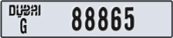 dubai - code - G - number -88865