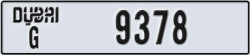 dubai - code - G - number -9378