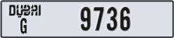 dubai - code - G - number -9736