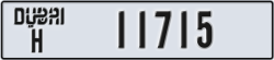 dubai - code - H - number -11715