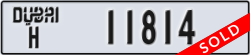 dubai - code - H - number -11814