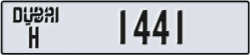 dubai - code - H - number -1441